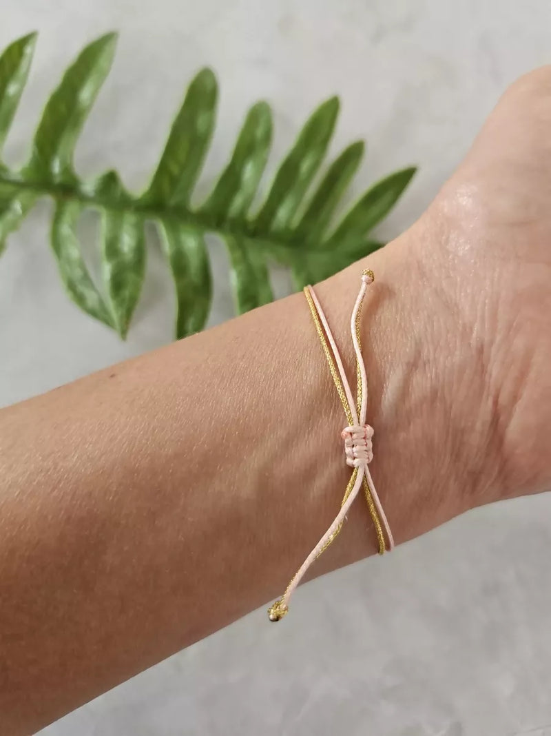 Pulsera Estrella Borla Rosa