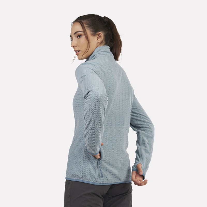 Polar Fleece Ultraligero Mujer 1/4-Zip Volca Celeste