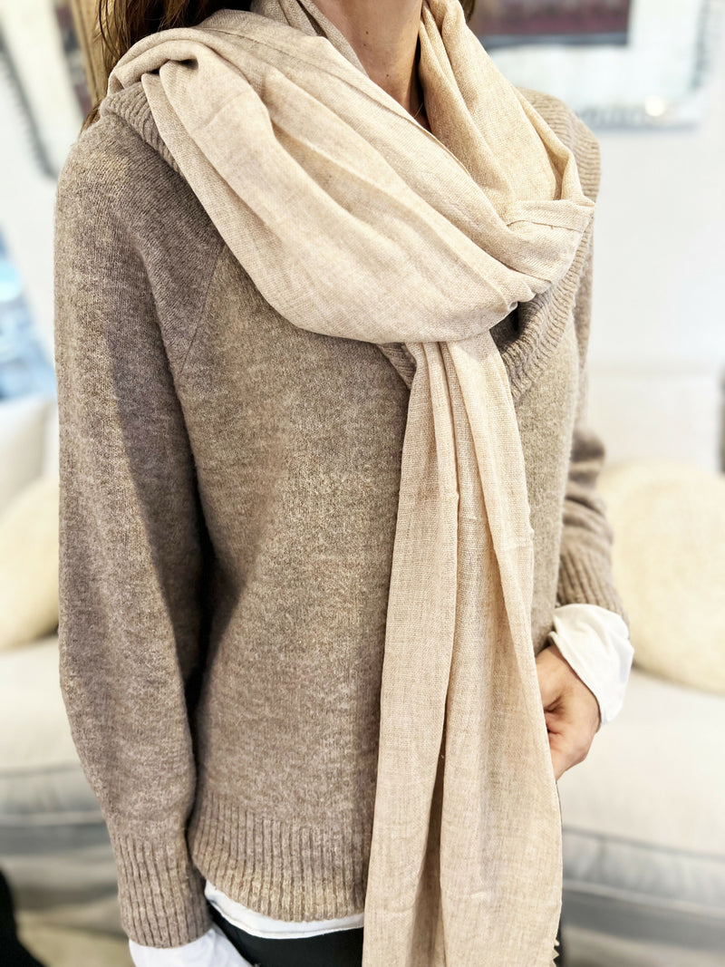 PASHMINA WOOL BEIGE