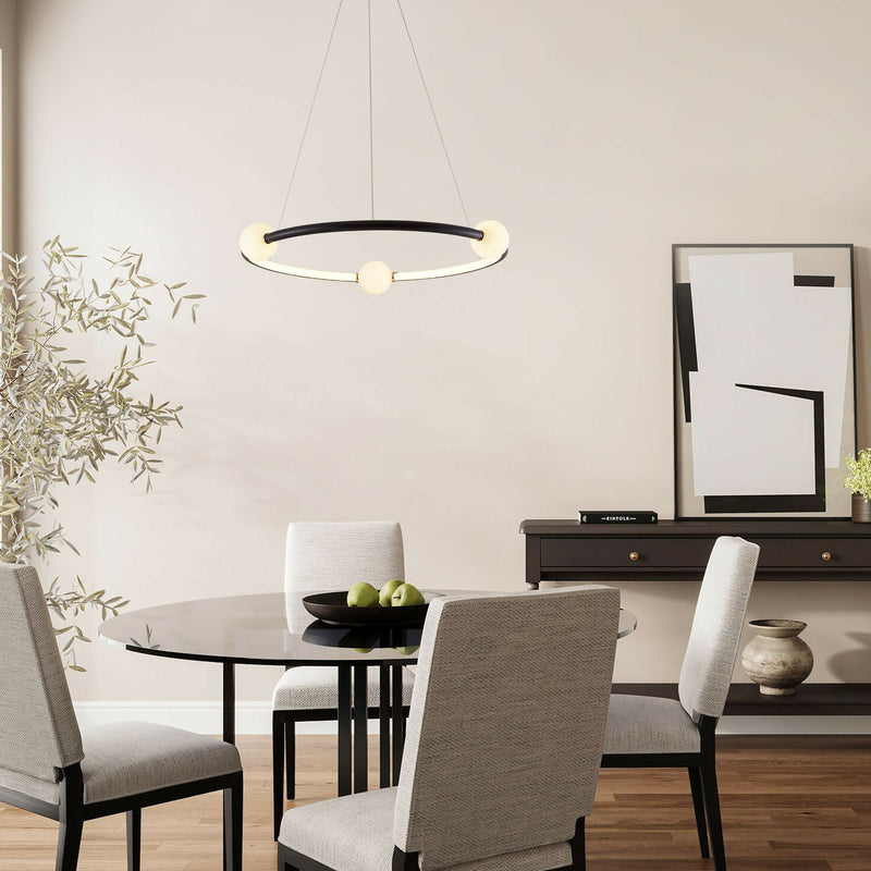 LAMPARA COLGANTE LED LOZZANA NEGRO