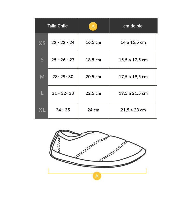 Pantufla Niños Futaleufú Amarillo Mostaza Print