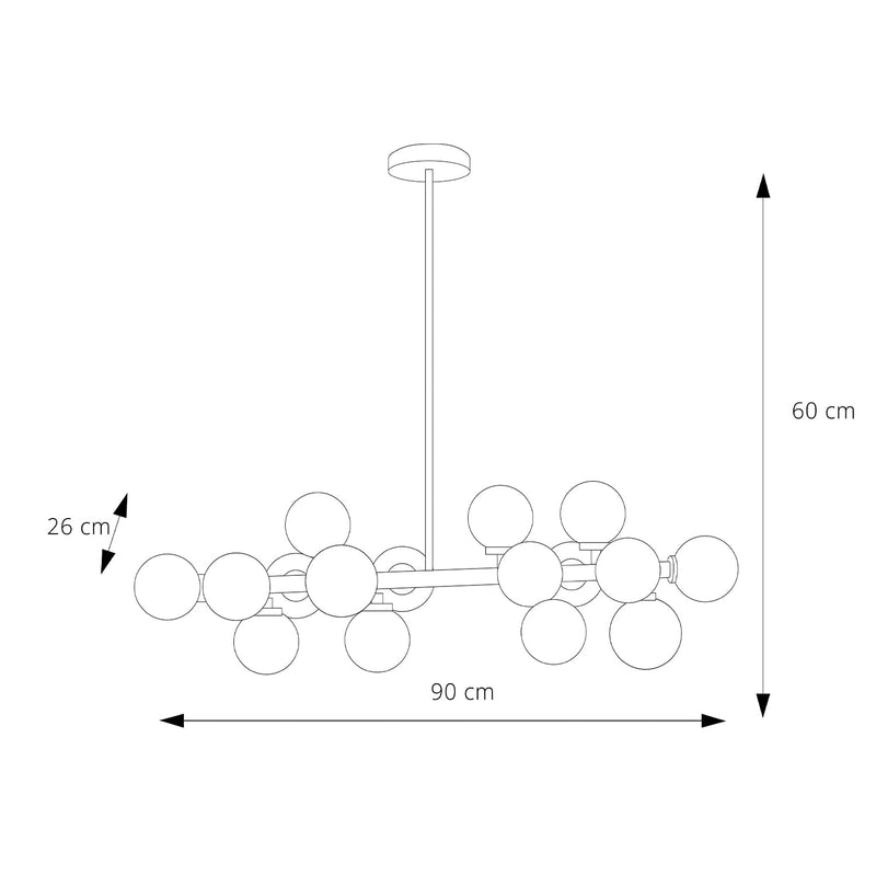 LÁMPARA COLGANTE LED STUDIO BUBBLE (SIN AMPOLLETA G9)