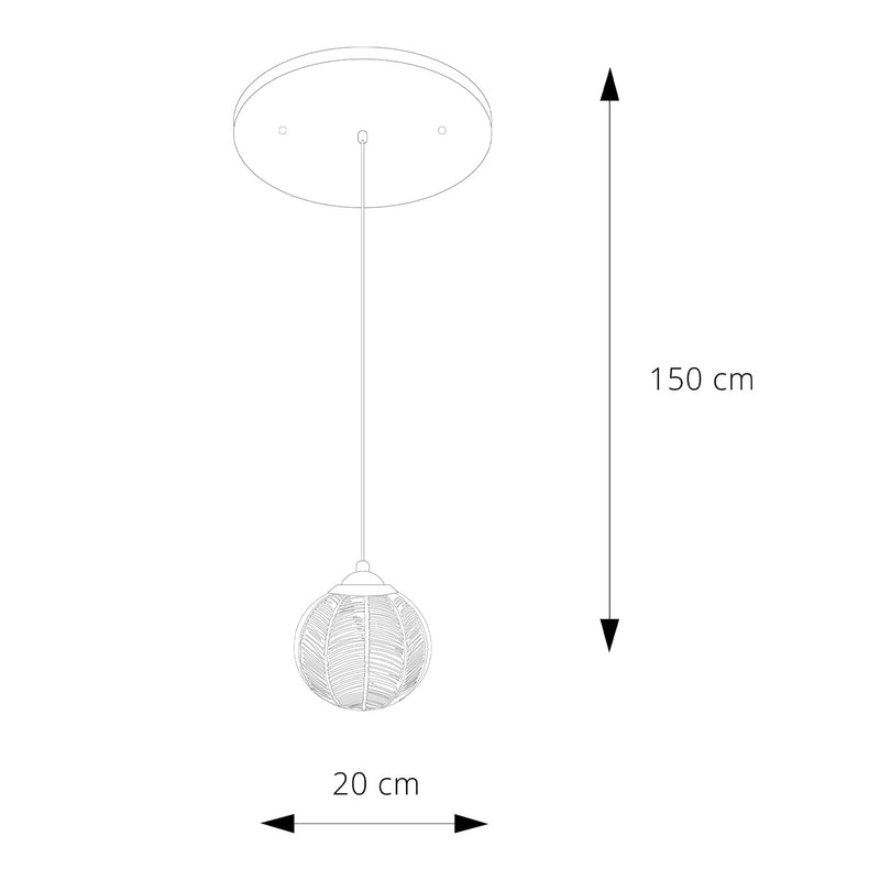 LÁMPARA COLGANTE LED STUDIO LOTO (SIN AMPOLLETA E27)