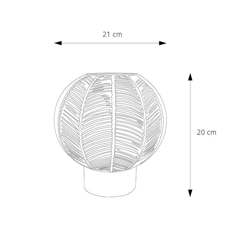 LÁMPARA DE MESA LED STUDIO LOTO (SIN AMPOLLETA E27)