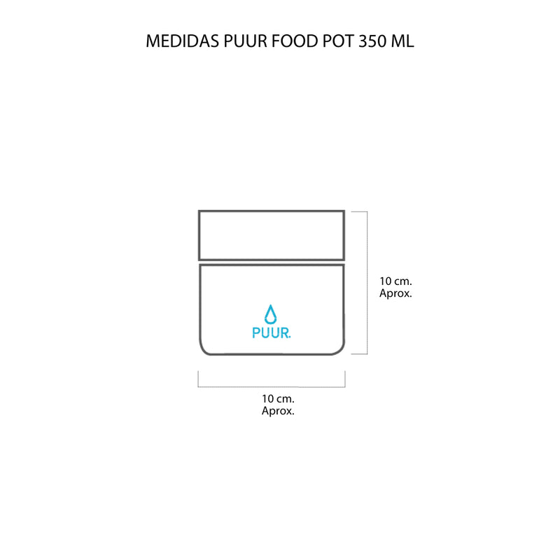 Termo Comida Puur Food Pot Mint 350 ml