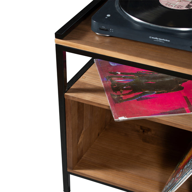 Mueble para vinilos 48 | TOFFEE NEGRO