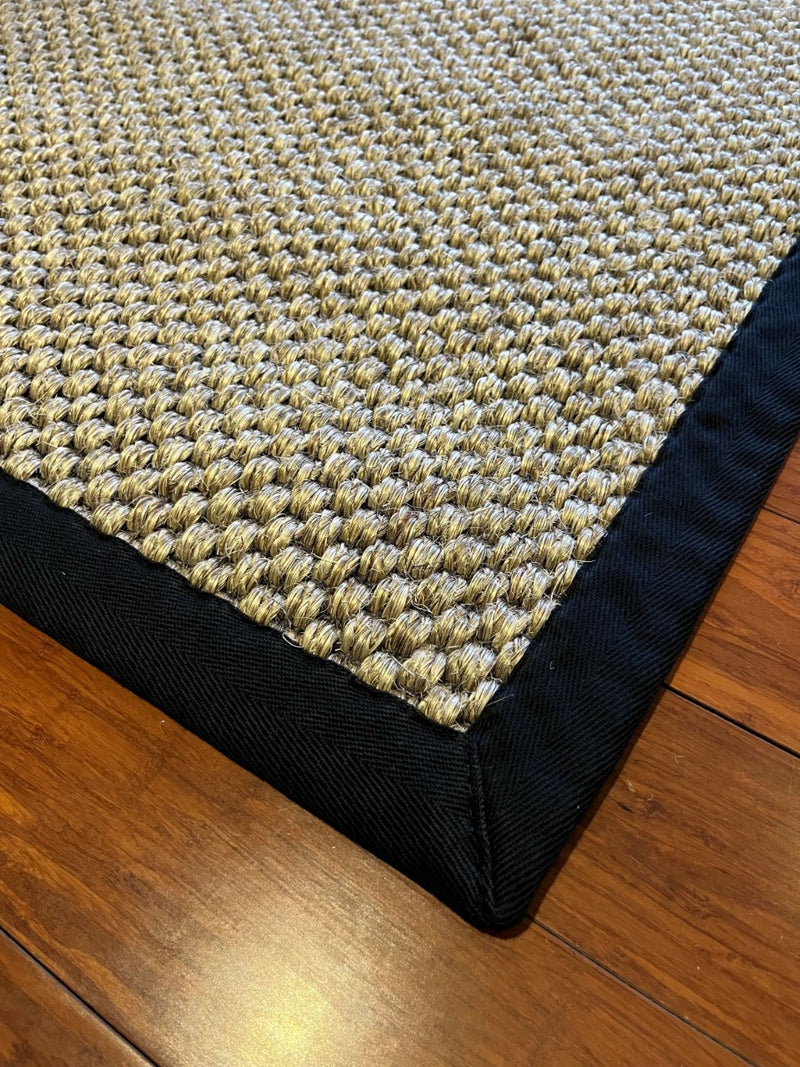 Alfombra Sisal Natural Borde Negro GA880 (3 medidas)