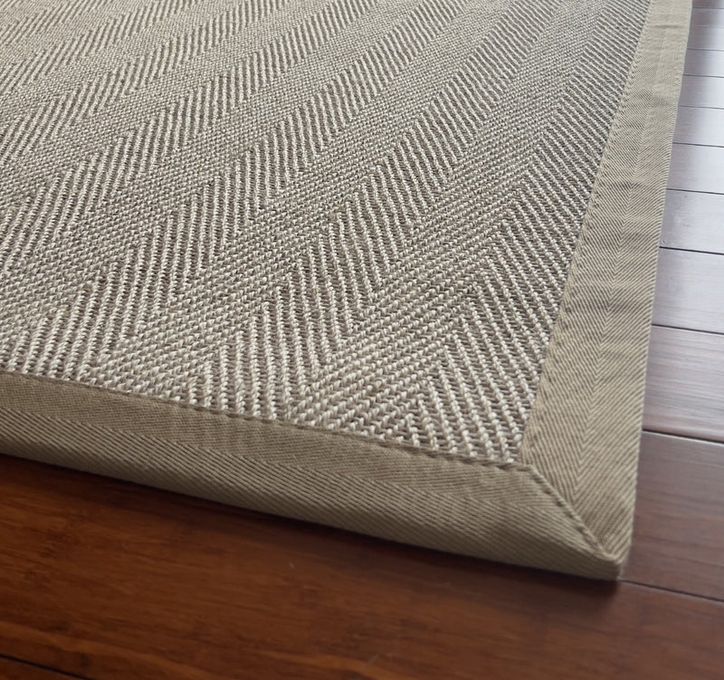 Alfombra Sisal Natural Borde Beige VB1065 (3 medidas)