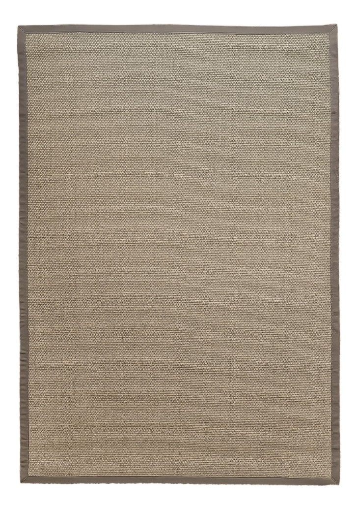 Alfombra Sisal Natural Borde Café KF731 (3 medidas)