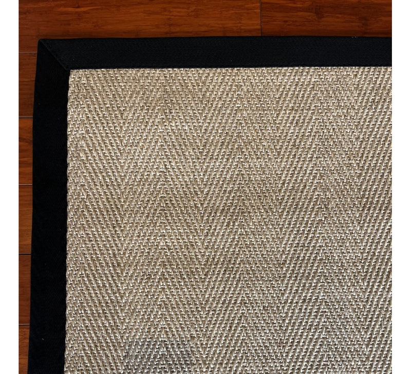 Alfombra Sisal Natural Borde Negro VB1065 (3 medidas)