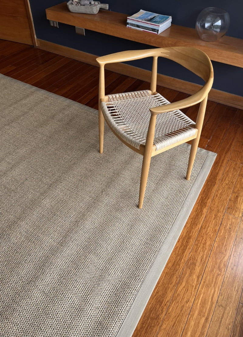 Alfombra Sisal Natural Borde Beige KF731 (3 medidas)