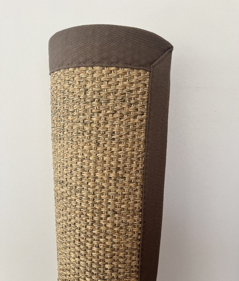 Alfombra Sisal Natural Borde Café KF731 (3 medidas)