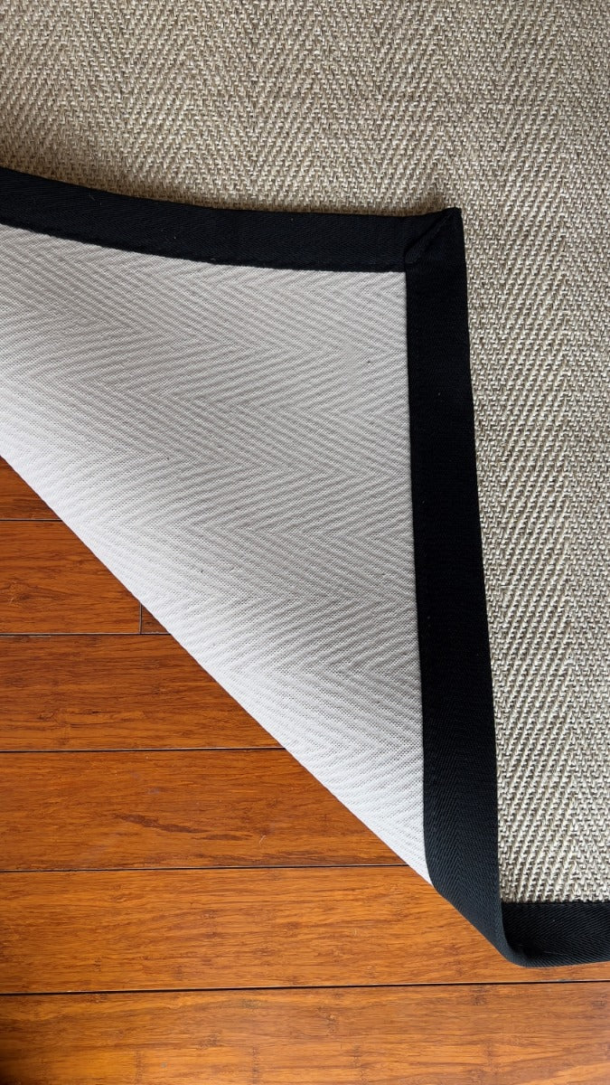 Alfombra Sisal Natural Borde Negro VB1065 (3 medidas)