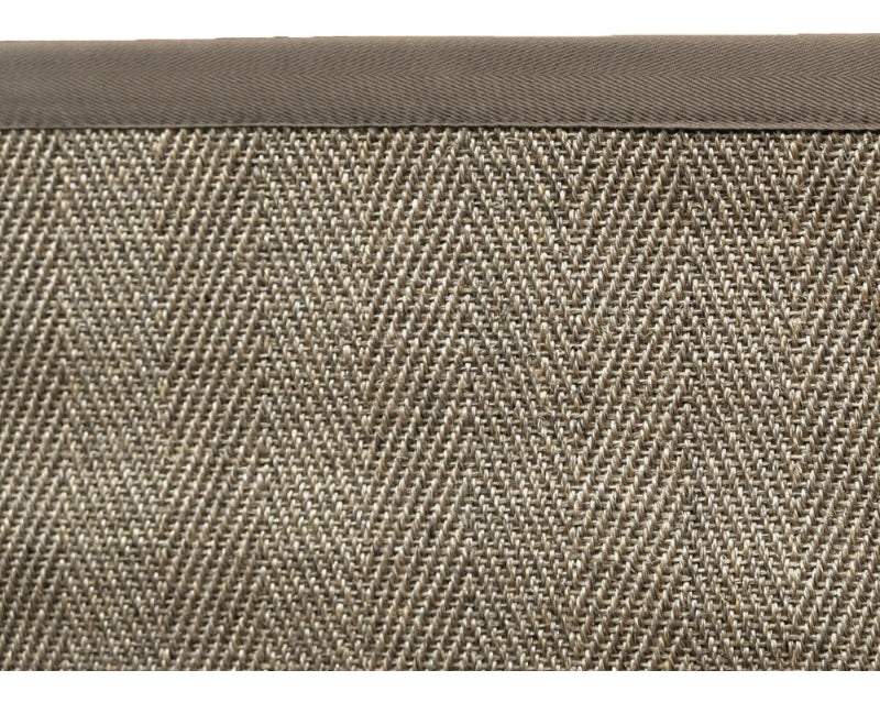 Alfombra Sisal Natural Borde Café VB563 (3 medidas)