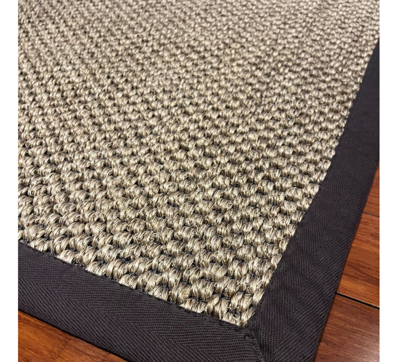 Alfombra Sisal Natural Borde Gris GA880 (3 medidas)