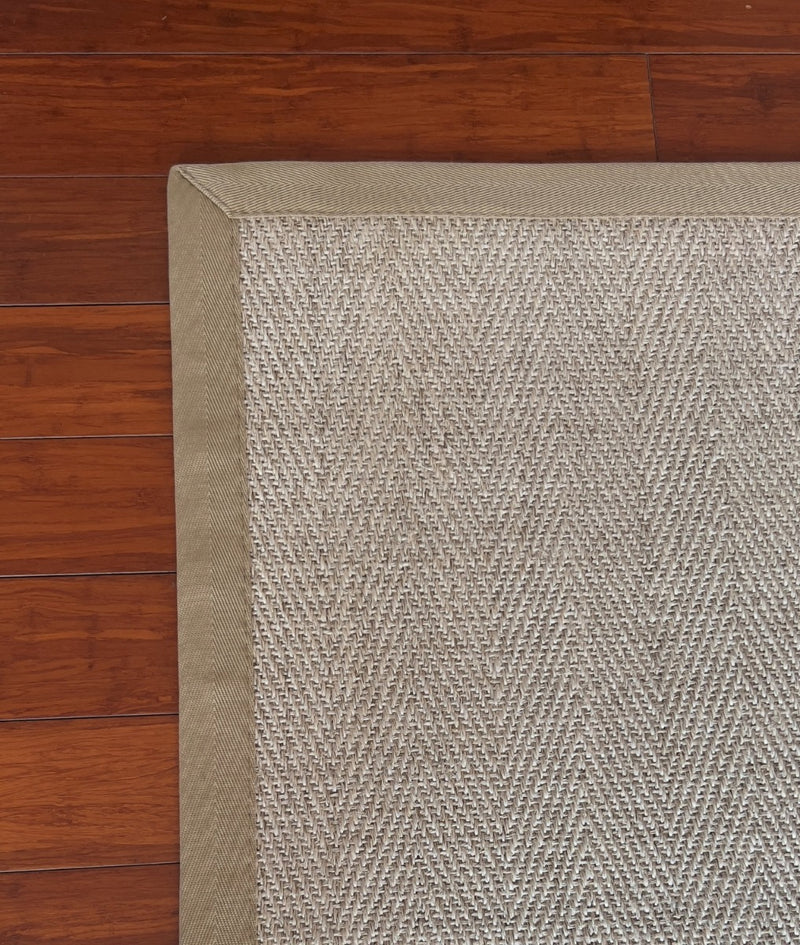 Alfombra Sisal Natural Borde Beige VB1065 (3 medidas)