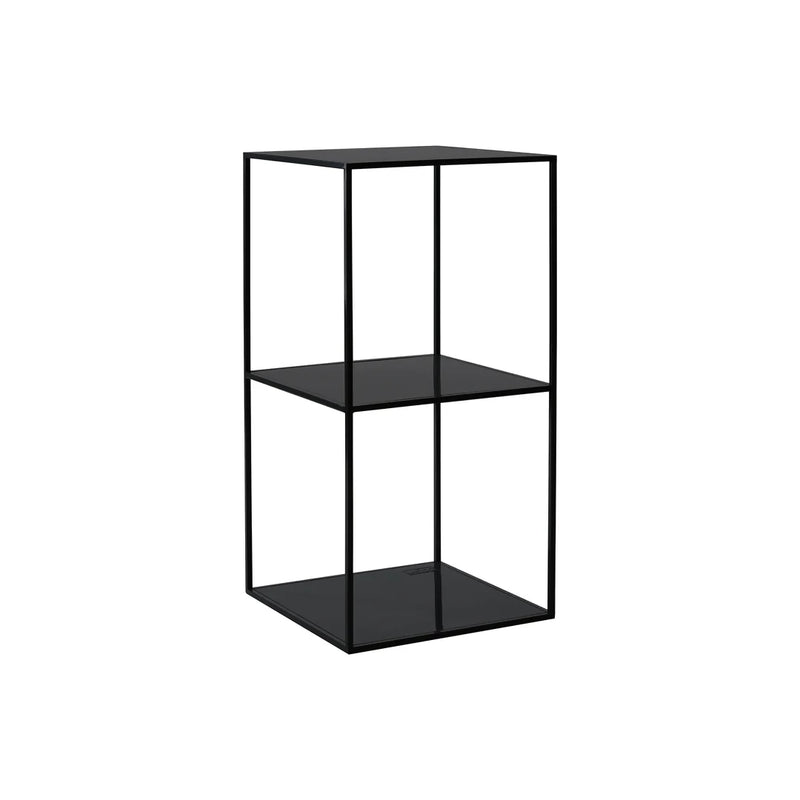 Mesa Lateral Altar doble repisa | METAL BLACK