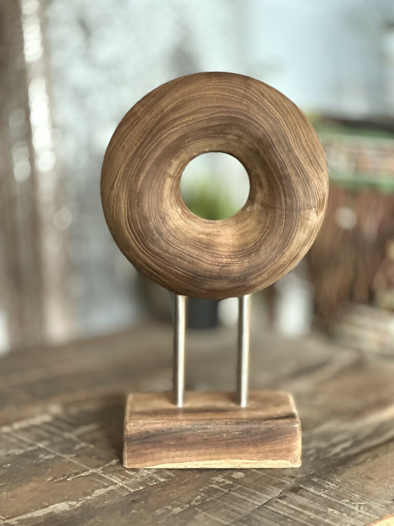 Argolla Madera en pedestal L