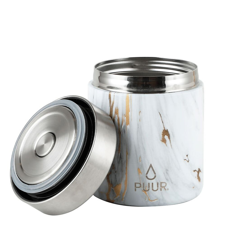 Termo de Comida Puur Food Pot Gold Marble 500 ml