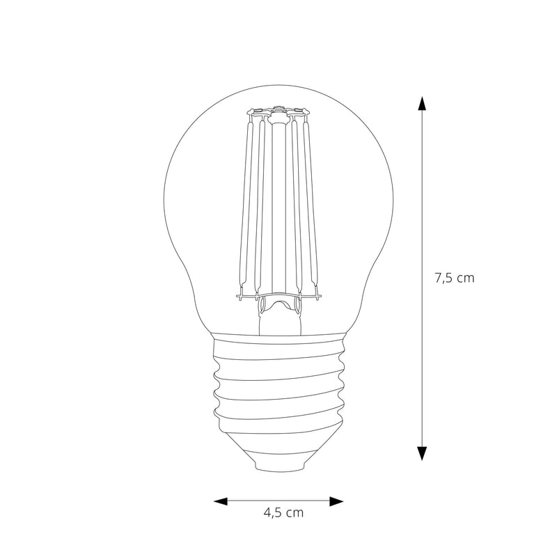 AMPOLLETA PHILIPS FILAMENTO 4.3W BLANCO CALIDO E27