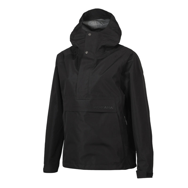 Chaqueta Impermeable Mujer Hanorak Frontera Negra