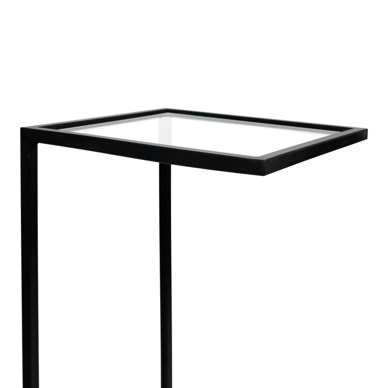 Mesa Lateral Piscolera | GLASS BLACK