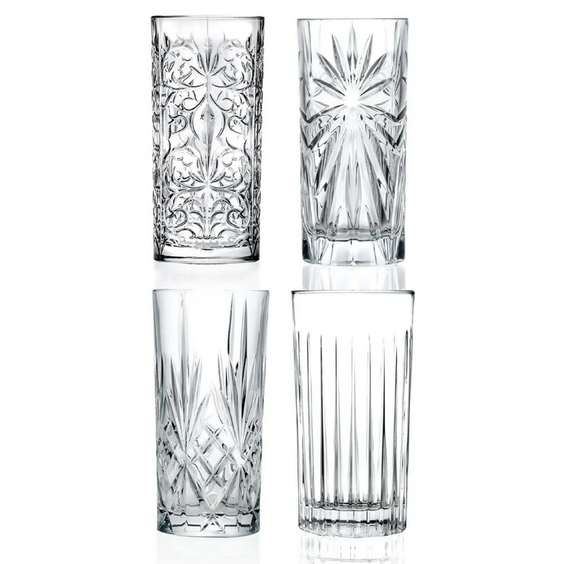 RCR SET 4 VASOS LONGDRINK MIXOLOGY