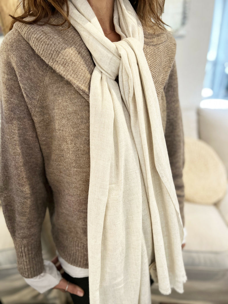 PASHMINA WOOL CREMA