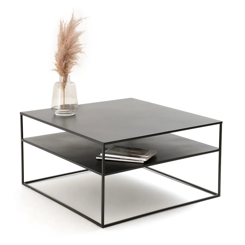 Mesa de centro doble | METAL BLACK