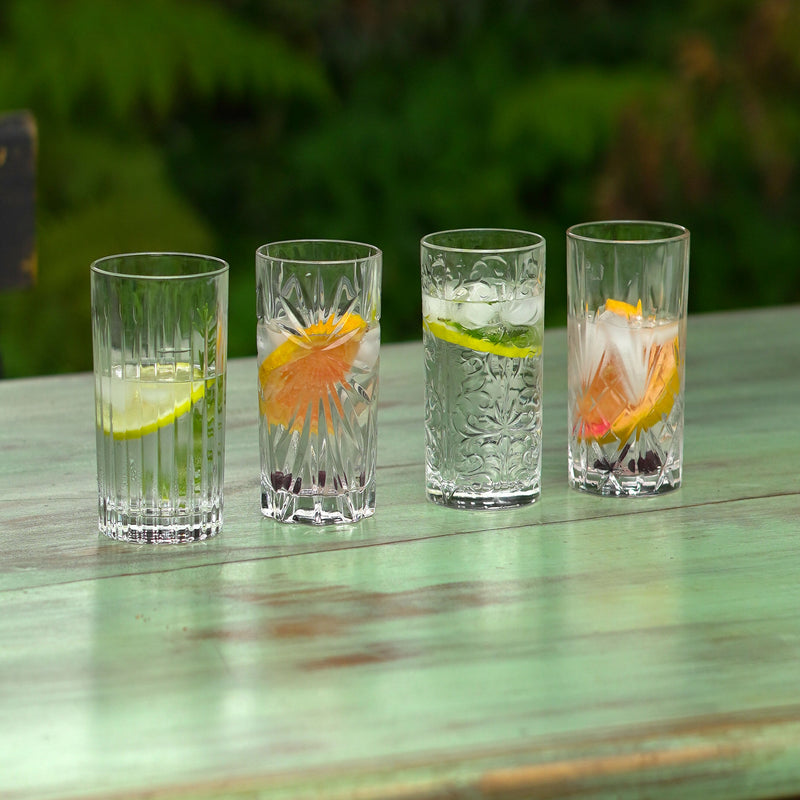 RCR SET 4 VASOS LONGDRINK MIXOLOGY