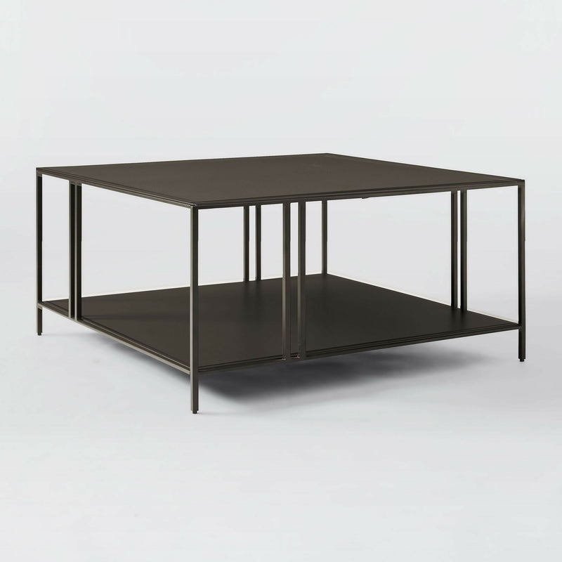 Mesa de centro cuadrada vara | METAL BLACK