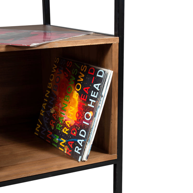 Mueble para vinilos 48 | TOFFEE NEGRO