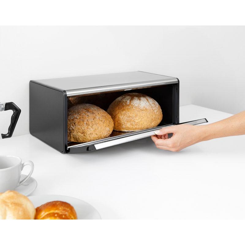 Panera de tapa abatible Matt Steel Fingerprint Proof