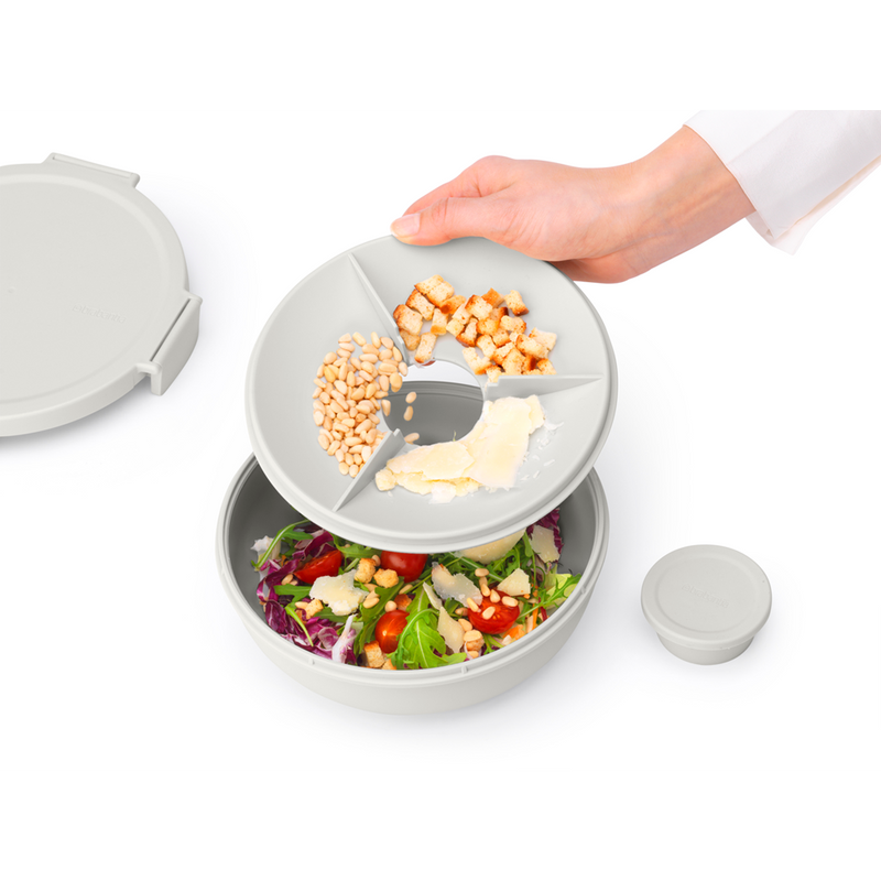 Bowl para ensalada Make & Take 1,3 Lt Light Grey