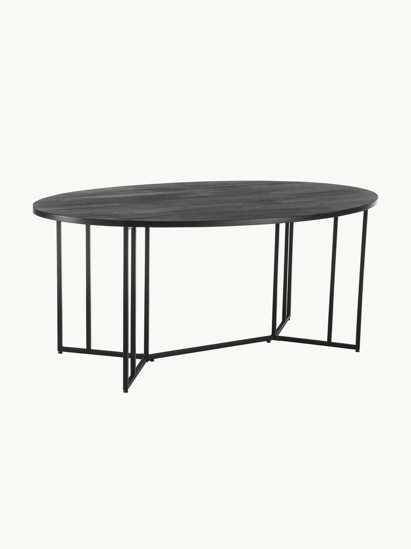 Mesa de comedor 180 Ovalada | ABEDUL BLACK