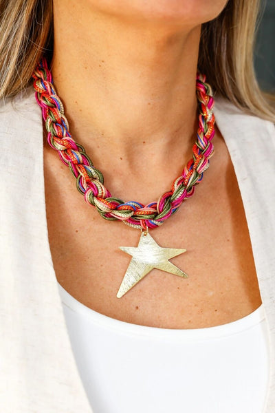 LD1287 - Collar Estrella Entrelazada Multicolor 4 WEBP