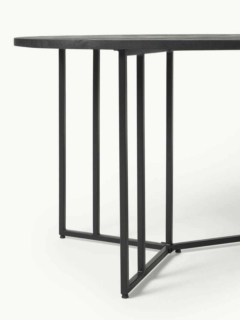 Mesa de comedor 180 Ovalada | ABEDUL BLACK