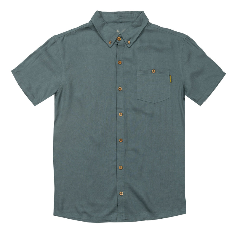 Camisa Lino Ceril Hombre Indigo